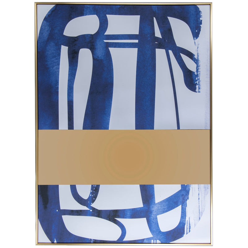 Abstract Blue Wall Art - 100x140cm
