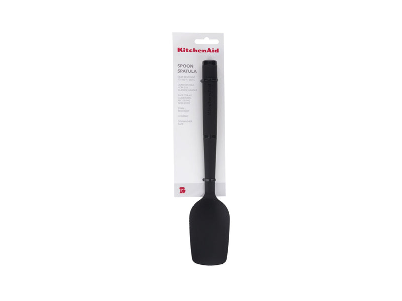 KitchenAid Soft Touch Spoon Spatula Silicone - Black