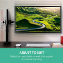 Monitor Arm Mount Single Black