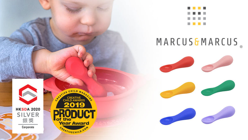 Marcus & Marcus Palm Grasp Self Feeding Spoon - Green