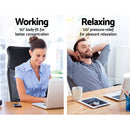 PU w/ Leather Mesh High Back Office Chair - Black