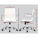Gaming Office Chair Computer Desk Chairs Home Work Study White Mid Back