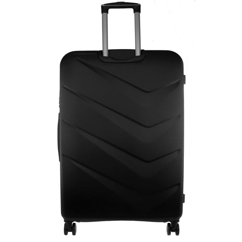 Pierre Cardin Hard Shell 4 Wheel Suitcase - Large - Black - Expandable