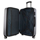 Pierre Cardin Hard Suitcase 3-Piece Luggage Set - Silver