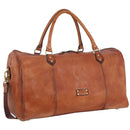 Pierre Cardin Cognac Leather Travel Bag - 56cm