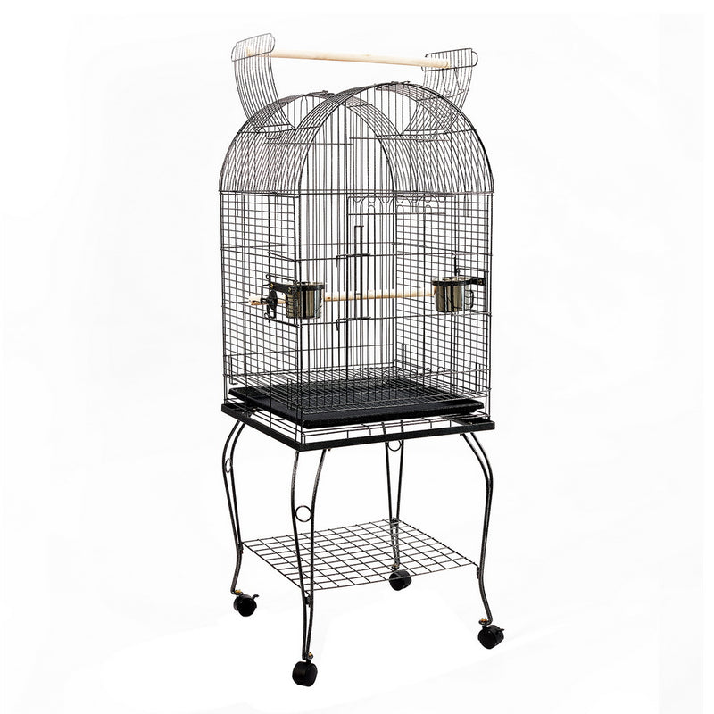 i.Pet  Bird Cage with Perch - Black (L)