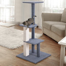 i.Pet Cat Tree 124cm Trees Scratching Post Tower Condo House Furniture Wood Steps