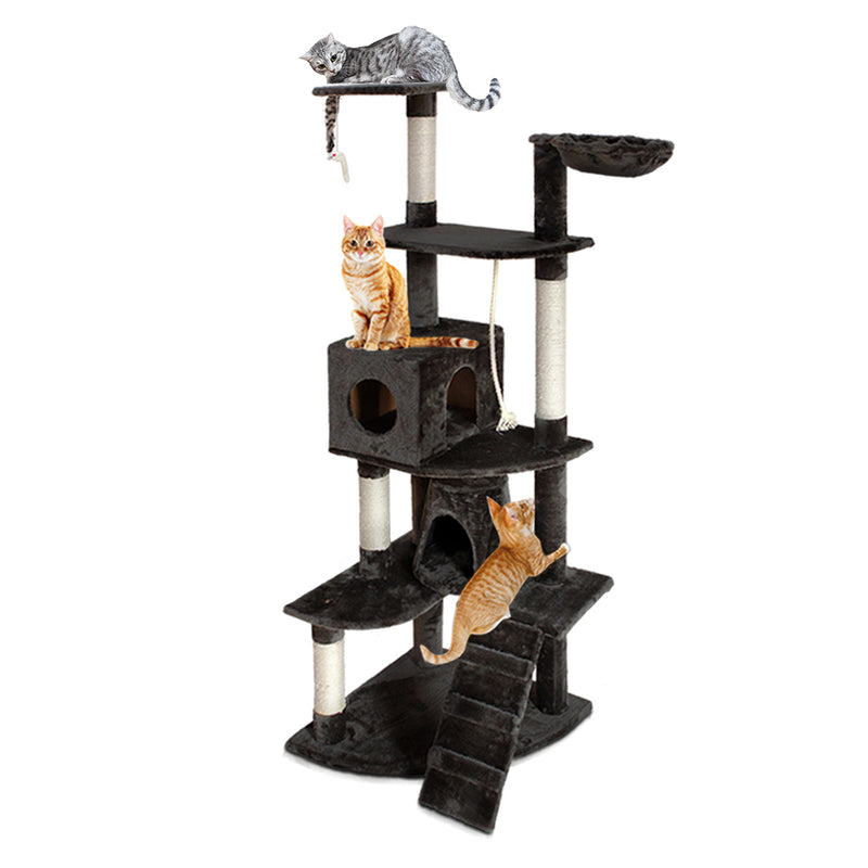 i.Pet Cat Tree 193cm Trees Scratching Post Tower Condo House Furniture Wood
