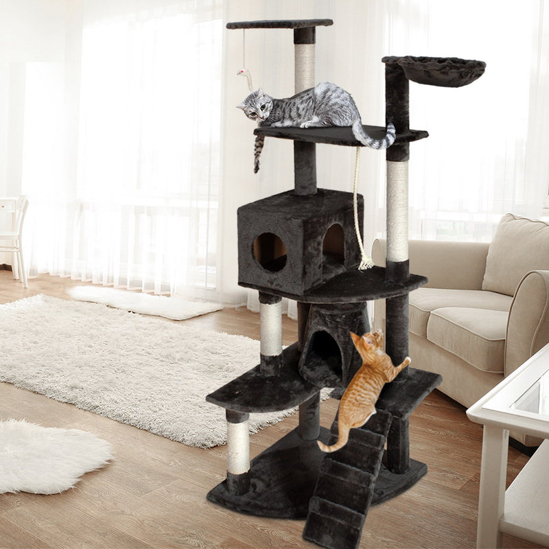 i.Pet Cat Tree 193cm Trees Scratching Post Tower Condo House Furniture Wood