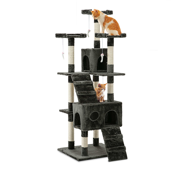 i.Pet Cat Tree 180cm Trees Scratching Post Tower Condo House Furniture Wood