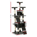 i.Pet Cat Tree 180cm Trees Scratching Post Tower Condo House Furniture Wood
