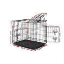 i.Pet 24inch Foldable Pet Cage - Black