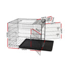 i.Pet  Pet Cage - 48inch -  Black