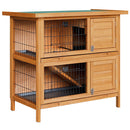 i.Pet 2 Storey Rabbit Hutch (Wooden)