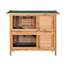 i.Pet 2 Storey Rabbit Hutch (Wooden)