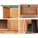 i.Pet 2 Storey Rabbit Hutch (Wooden)