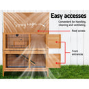 i.Pet 2 Storey Rabbit Hutch (Wooden)