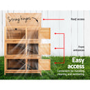 i.Pet Rabbit Hutches Large Metal Run Wooden Cage Waterproof Outdoor Pet House Chicken Coop Guinea Pig Ferret Chinchilla Hamster 91.5cmx46cmx116.5cm