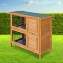 i.Pet 2 Storey Rabbit Hutch (Wooden)