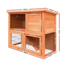 i.Pet 93cm Tal Pet Coop (Wooden)
