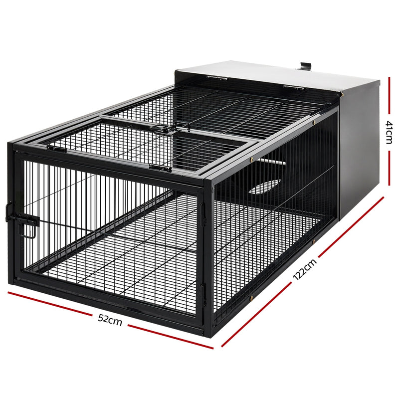i.Pet Rabbit Cage Hutch Cages Indoor & Outdoor Hamster Enclosure Pet Metal Carrier 122CM Length