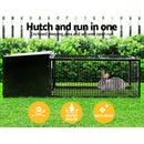 i.Pet Rabbit Cage Hutch Cages Indoor & Outdoor Hamster Enclosure Pet Metal Carrier 122CM Length