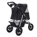 i.Pet Pet Stroller Dog Carrier Foldable Large Black