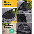 i.Pet Pet Stroller Dog Carrier Foldable Pram 3 IN 1 Grey