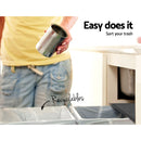 Pull Out Bin - Black (2x15L)