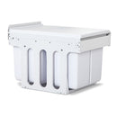 Pull Out Bin - White (2x15L)