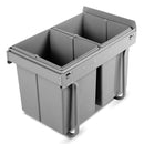 Pull Out Bin - Grey (2x20L)