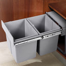 Pull Out Bin - Grey (2x20L)
