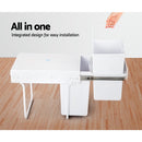 Pull Out Bin - White (2x20L)