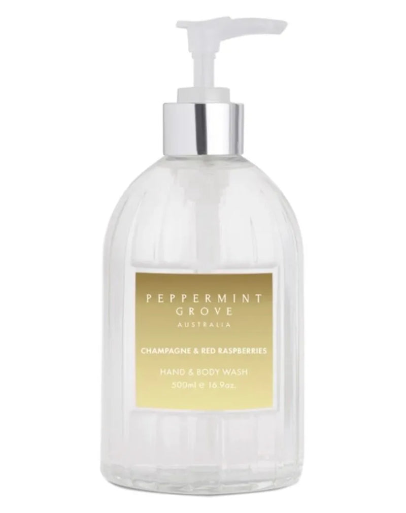 Peppermint Grove Australia Hand & Body Wash 500ml - Champagne & Red Raspberries
