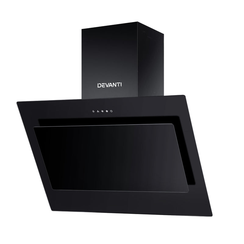 Range Hood 90cm Rangehood Glass Black - 900mm