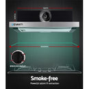 Rangehood Range Hood Stainless Steel Slide Out Kitchen Canopy 60cm 600mm Black