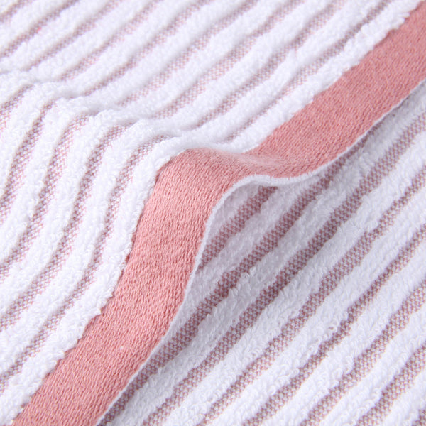 Pure Zone Legend Stripe Hand Towel - Salmon - 40x70cm