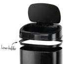 Motion Sensor Rubbish Bin - Black (58L)