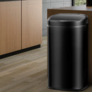 Motion Sensor Rubbish Bin - Black (58L)