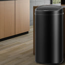 Motion Sensor Rubbish Bin - Black (68L)