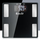 Electronic Digital Body Fat Scale Bathroom Weight Scale-Black