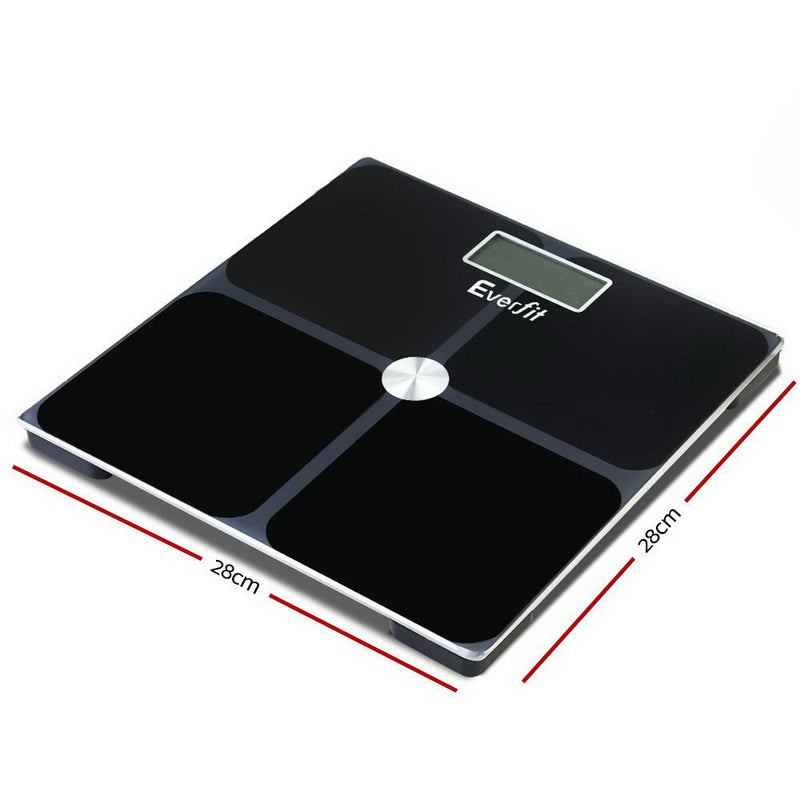 Electronic Digital Body Weight Scale Bathroom Scale-Black
