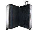 Pierre Cardin Hard Shell 4 Wheel Suitcase - Large - Silver - Expandable - Lightweight