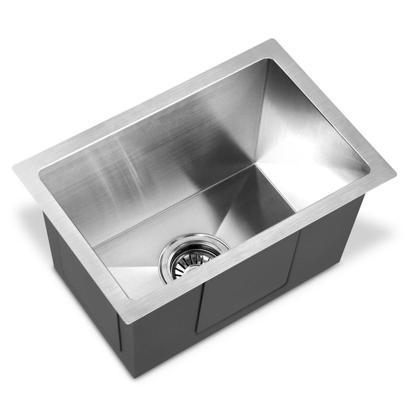Stainless Steel Kitchen Sink 450X300MM Under/Topmount Sinks  Bowl Silver