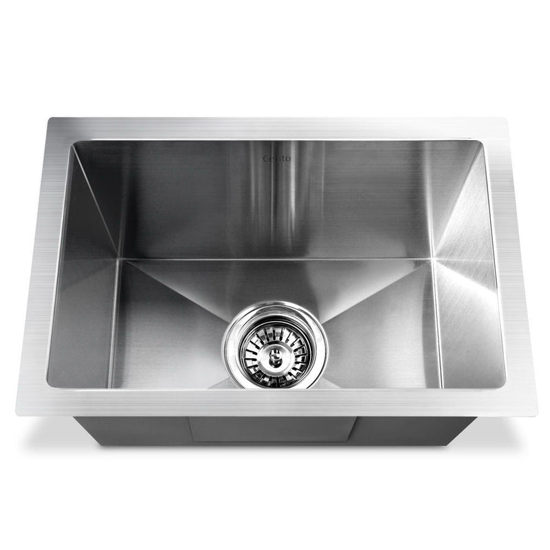 Stainless Steel Kitchen Sink 450X300MM Under/Topmount Sinks  Bowl Silver