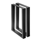 2x Coffee Dining Table w/ Legs Steel Industrial Vintage Bench Metal Box Shape 710MM