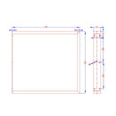 2x Coffee Dining Table w/ Legs Steel Industrial Vintage Bench Metal Box Shape 710MM