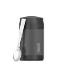 Thermos 470ml Funtainer Food Jar With Spoon - Stainless Steel - Charcoal