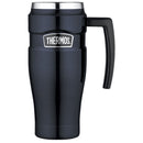 Thermos 470ml Stainless King Vacuum Insulated Travel Mug With Handle - Midnight Blue