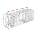 Animal Trap Cage 94 x 34 x 36cm  - Silver